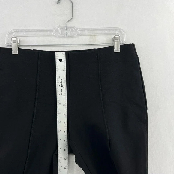 Chico's Pants Women's Sz 1R Medium Black High-Rise Elastic Waist Trouser Stretch - Picture 4 of 12